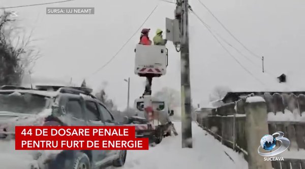44 de dosare penale pentru furt de energie