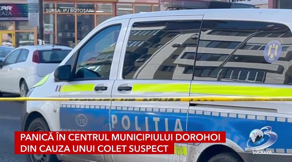 panica in centrul municipiului dorohoi din cauza unui colet suspect