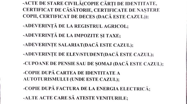 ajutor de incalzire in vicovu de jos