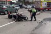 Motociclist rănit, în urma unui accident în George Enescu  404