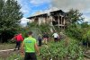 Incendiu puternic în satul Dumbrăveni 1210