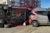 Tamponare spectaculoasă produsă între trei autoturisme, în Obcini 4132