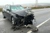 Accident rutier produs între un autoturism și o camionetă; cei doi șoferi au scăpat ca prin minune 5307