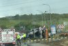 O autocisternă s-a răsturnat într-un sens giratoriu din municipiul Botoșani 10390