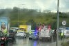 O autocisternă s-a răsturnat într-un sens giratoriu din municipiul Botoșani 10391