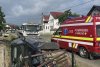 Mașină răsturnată în șanț, într-un accident rutier la Straja  10712
