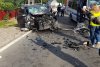 Impact frontal între un microbuz cu 17 persoane și un autoturism, la Văculești, Botoșani 10772