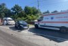 Un nou accident pe E85, la Drăgușeni: Impact între un autoturism și un TIR, doi răniți 10984