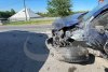Un nou accident pe E85, la Drăgușeni: Impact între un autoturism și un TIR, doi răniți 10987